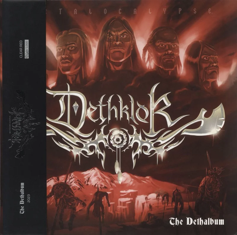 Dethklok The Dethalbum - Expanded Edition - Numbered - Clear Red Vinyl US 2-LP vinyl set