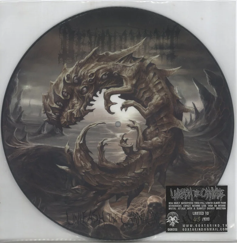 Devourment Unleash The Carnivore Swiss Picture disc LP