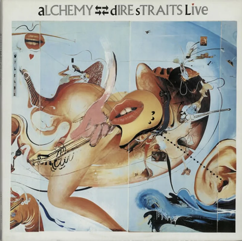 Dire Straits Alchemy Live - Gold Promo Stamped UK 2-LP vinyl set