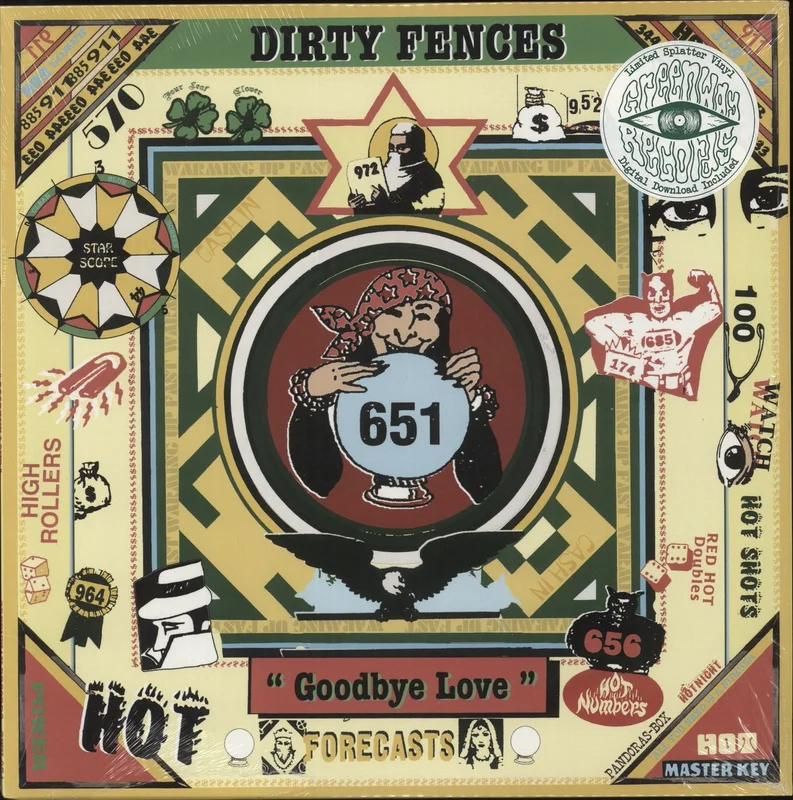 Dirty Fences Goodbye Love - Clear W/ Green & Yellow Splatter Vinyl US Vinyl LP