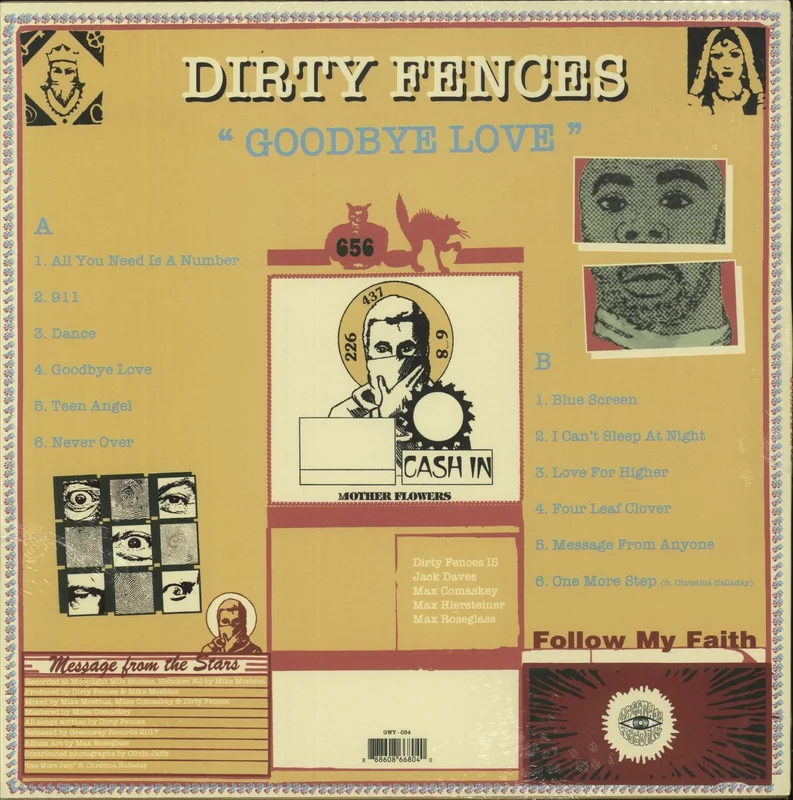 Dirty Fences Goodbye Love - Green & Yellow Swirl Vinyl US Vinyl LP