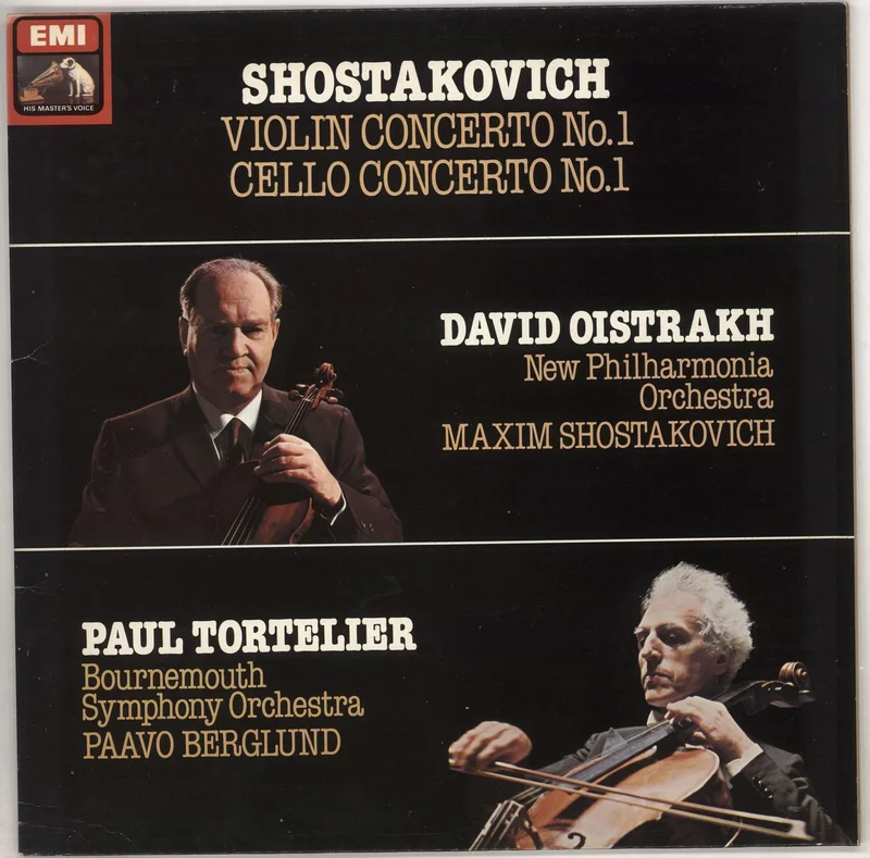 Dmitri Shostakovich Violin Concerto No. 1 / Cello Concerto No. 1 UK Vinyl LP