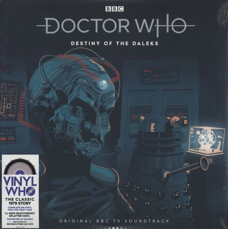 Doctor Who Destiny Of The Daleks - RSD19 - 180 Gram Red & Blue Splatter Vinyl - Sealed UK 2-LP vinyl set