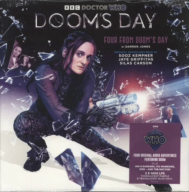 Doctor Who Four From Doom's Day - Purple and Blue Vinyl - Sealed UK 2-LP vinyl set