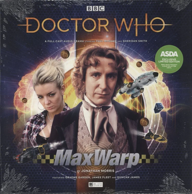 Doctor Who Max Warp - 180 Gram Clear Splatter Vinyl - Sealed UK Vinyl LP