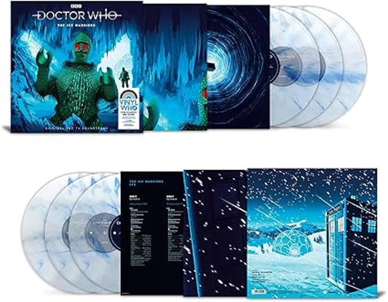 Doctor Who The Ice Warriors - Molten Ice Vinyl - Sealed UK Vinyl box set