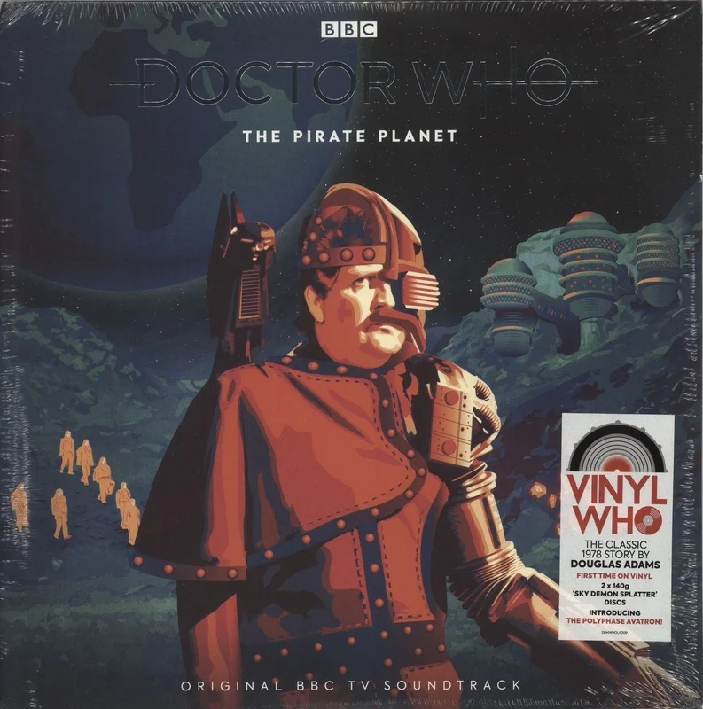 Doctor Who The Pirate Planet - Sky Demon Splatter Vinyl - Sealed UK 2-LP vinyl set