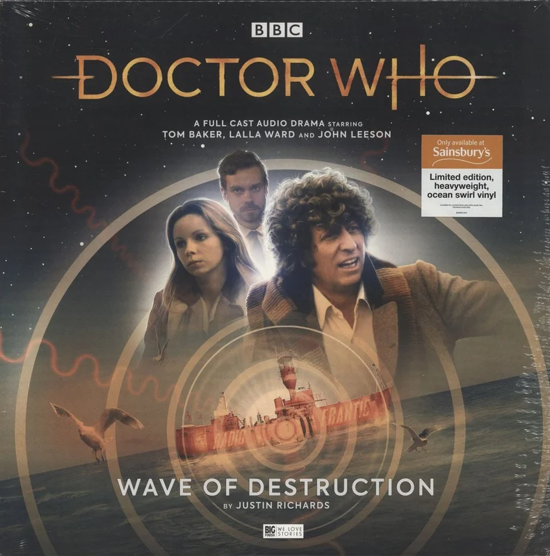 Doctor Who Wave Of Destruction - Ocean Swirl Vinyl - Sealed UK Vinyl LP