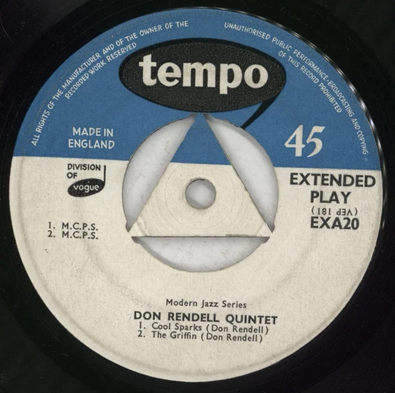 Don Rendell Don Rendell Quintet UK 7" vinyl