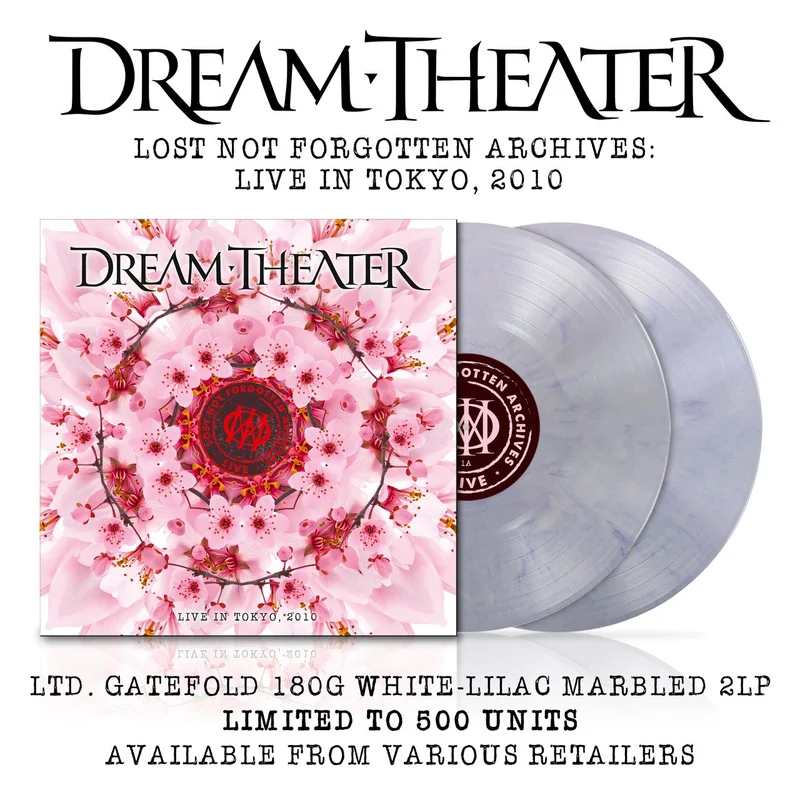 Dream Theater Lost Not Forgotten Archives: Live In Tokyo, 2010 - White-Lilac Marbled Vinyl - Sealed UK 2-LP vinyl set