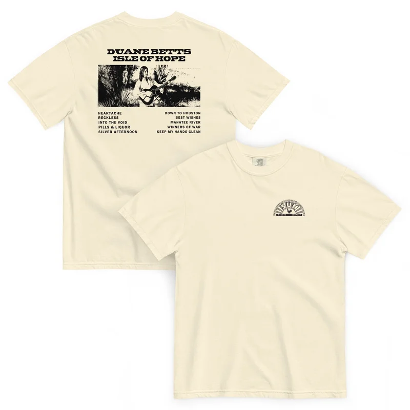 Duane Betts Isle Of Hope Double Sided Track List T-Shirt