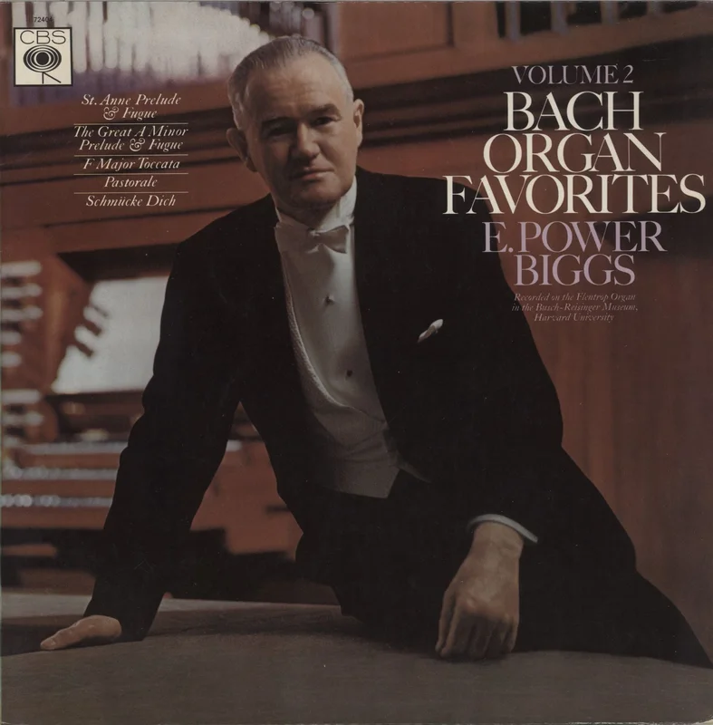 E. Power Biggs Bach Organ Favorites, Volume 2 UK Vinyl LP