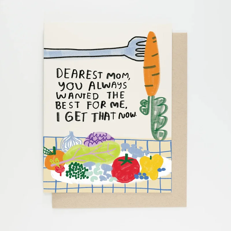 Eat Your Veggies Card