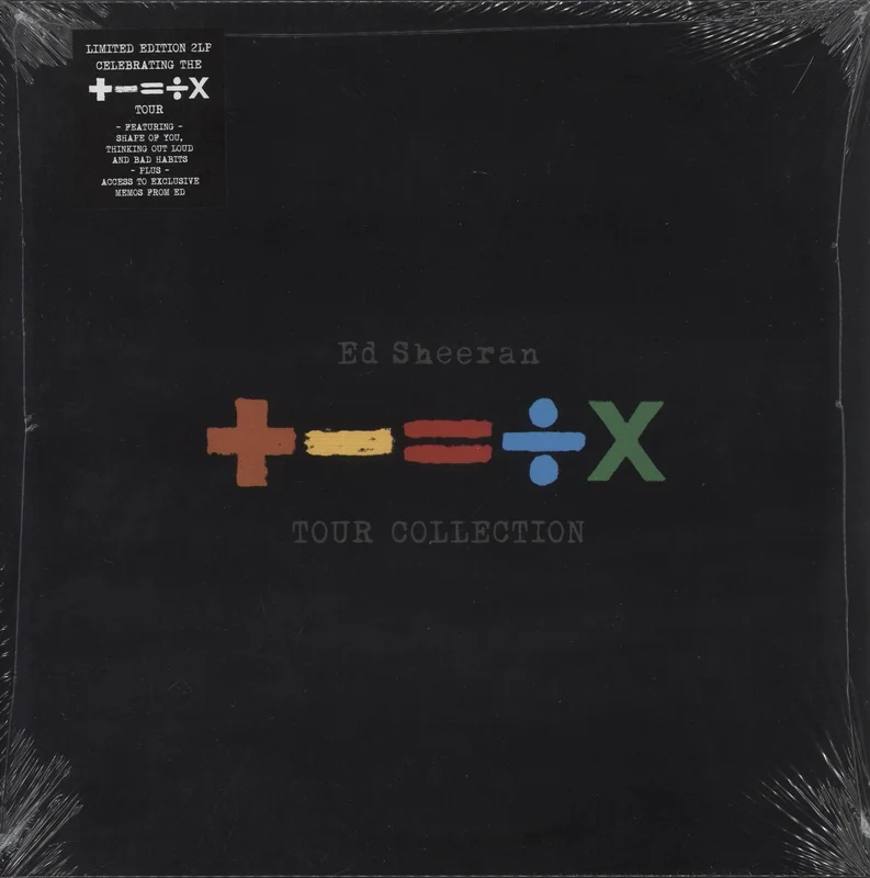 Ed Sheeran +-= (Tour Collection) - Blue Vinyl - Sealed UK 2-LP vinyl set