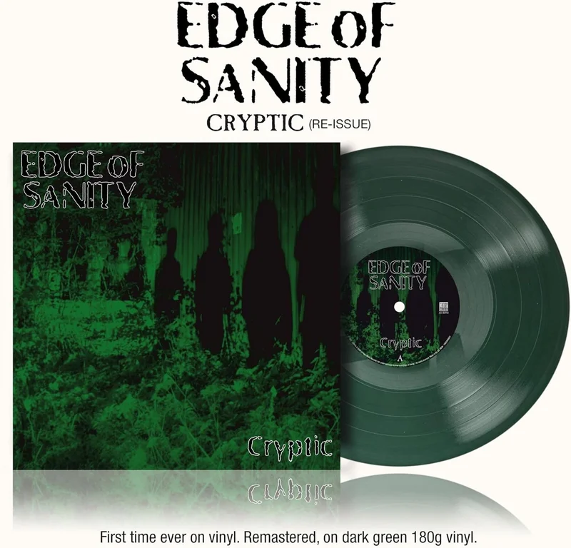 Edge Of Sanity Cryptic - Dark Green Vinyl 180 Gram - Remastered by Dan Swano - Sealed UK Vinyl LP