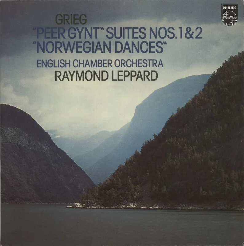 Edvard Grieg "Peer Gynt" Suites Nos. 1 & 2 / "Norwegian Dances" - White Label Test Pressing Dutch Promo Vinyl LP
