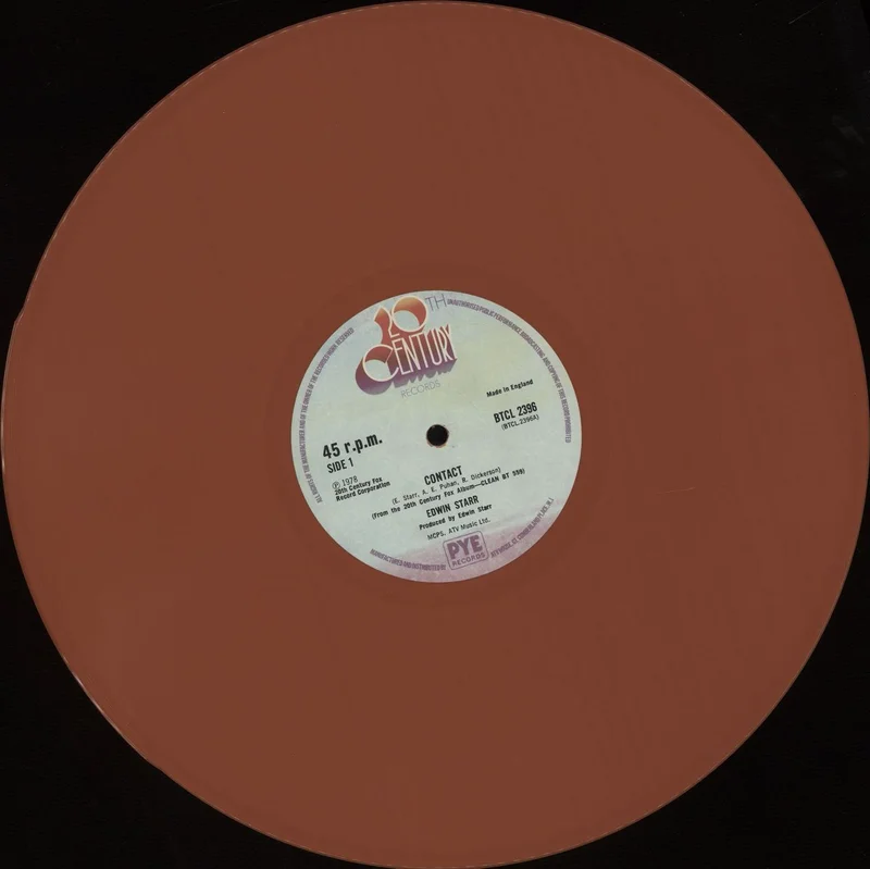 Edwin Starr Contact - Pink Vinyl UK 12" vinyl