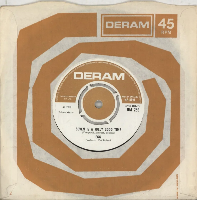 Egg Seven Is A Jolly Good Time UK Promo 7" vinyl