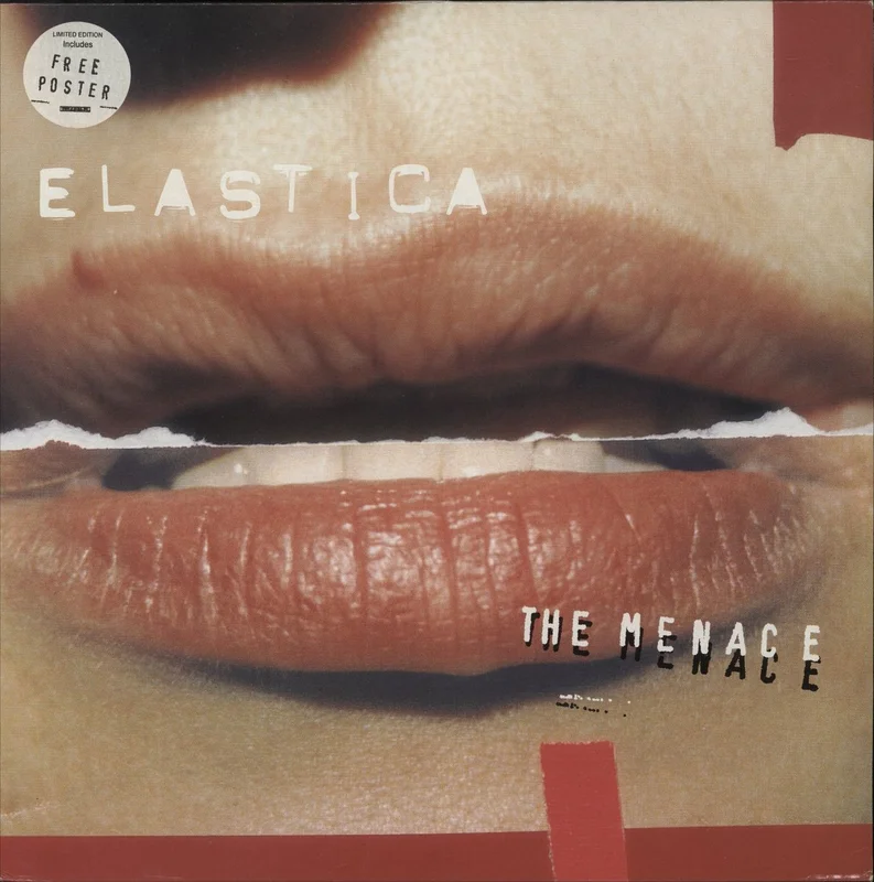 Elastica The Menace + Poster UK Vinyl LP