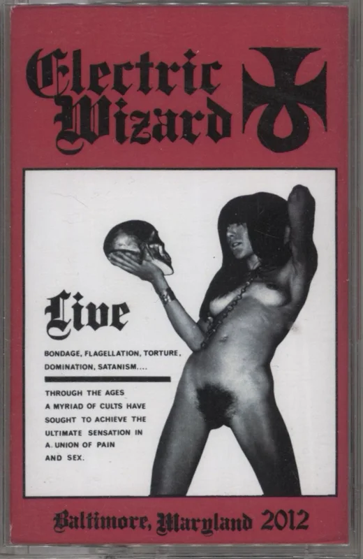 Electric Wizard Live Baltimore, Maryland 2012 - Black Cassette UK Promo Cassette album