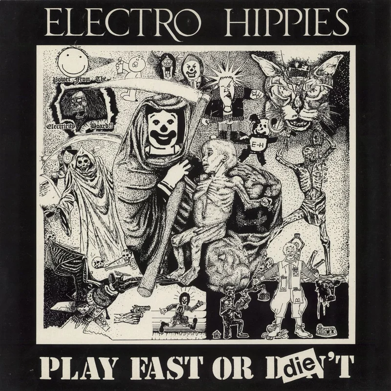 Electro Hippies Play Fast Or Die UK Vinyl LP