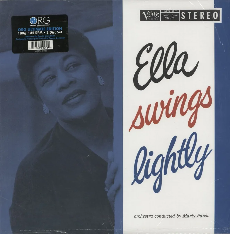 Ella Fitzgerald Ella Swings Lightly - 45rpm 180 Gram Vinyl - Numbered - Sealed US 2-LP vinyl set