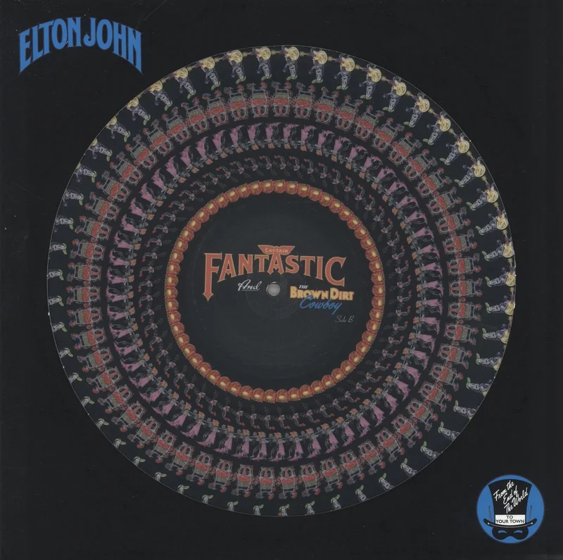 Elton John Captain Fantastic And The Brown Dirt Cowboy - Zoetrope Picture Disc UK Picture disc LP