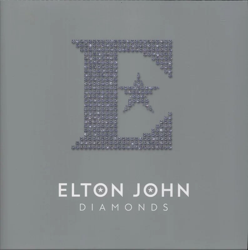 Elton John Diamonds - Blood Records Edition - 'Diamond' Filled Crystal Clear Vinyl UK Vinyl LP