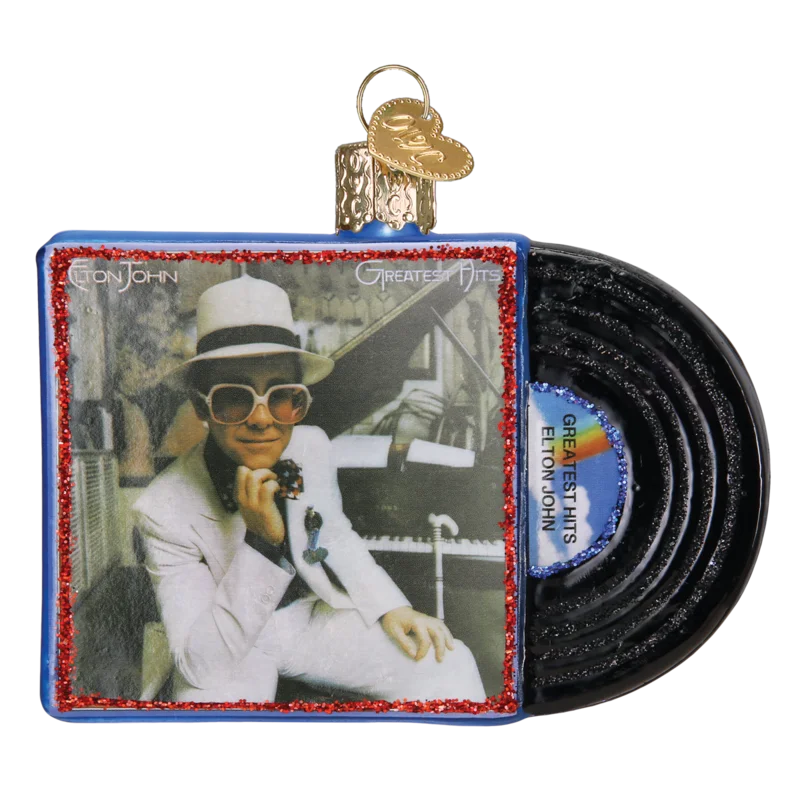 Elton John Greatest Hits Album Cover Ornament