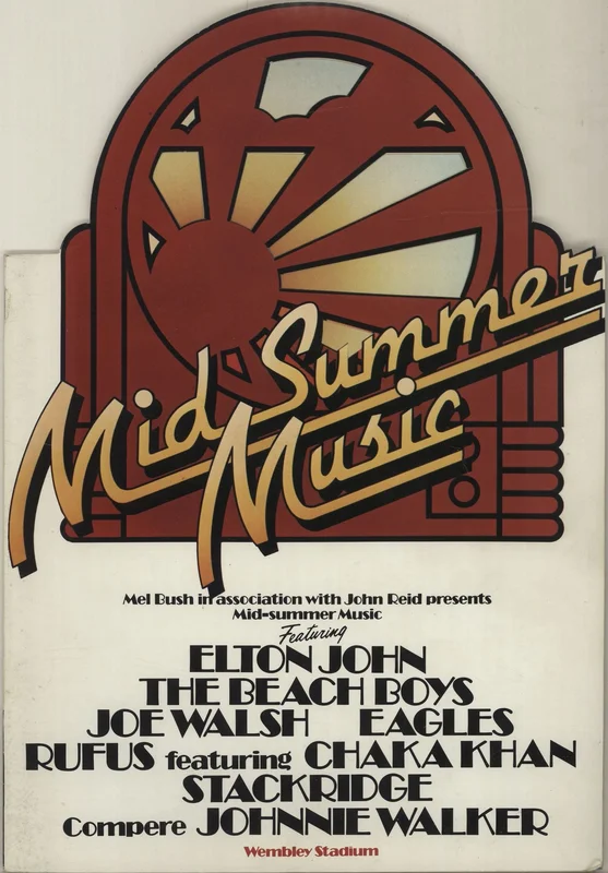 Elton John Mid Summer Music UK Tour programme