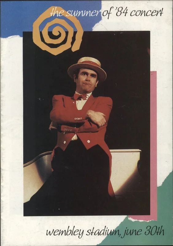 Elton John The Summer Of '84 Concert UK Tour programme