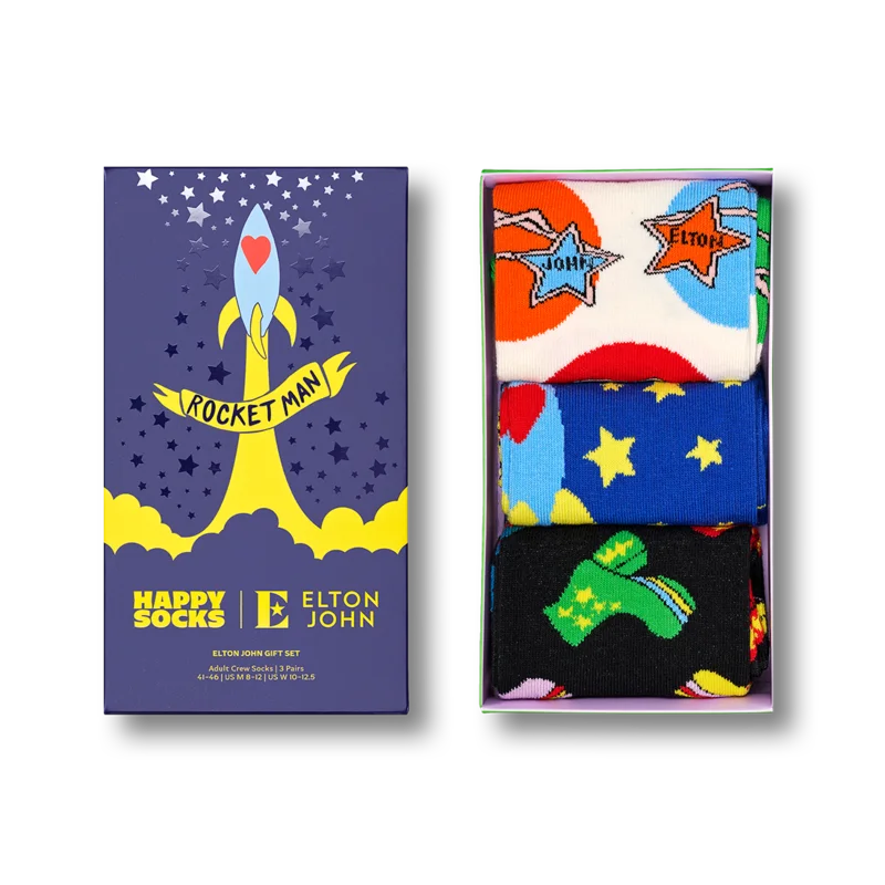 Elton John x Happy Socks 3-Pack Gift Set