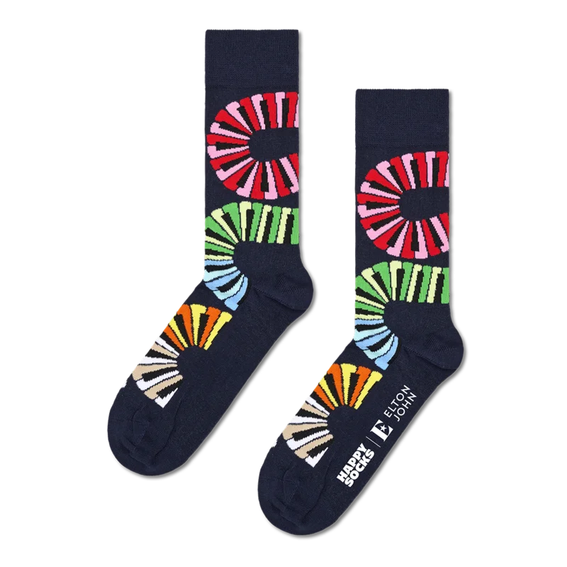 Elton John x Happy Socks Piano Notes Socks