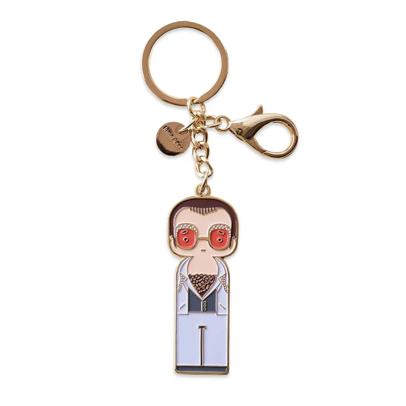 Elton John x Lucie Kaas - Elton In White Keychain