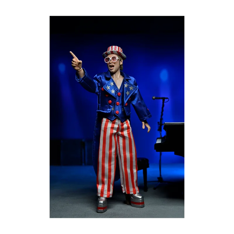 Elton John x NECA 8 Clothed Action Figure with Piano  Live in 76