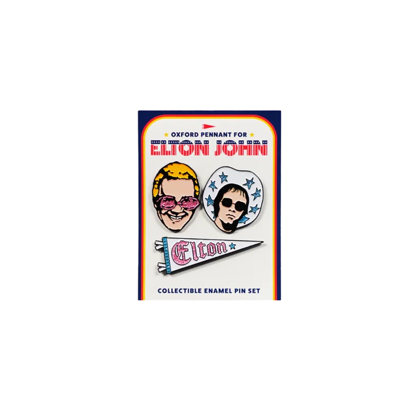 Elton John x Oxford Pennant - Elton John Enamel Pin Set