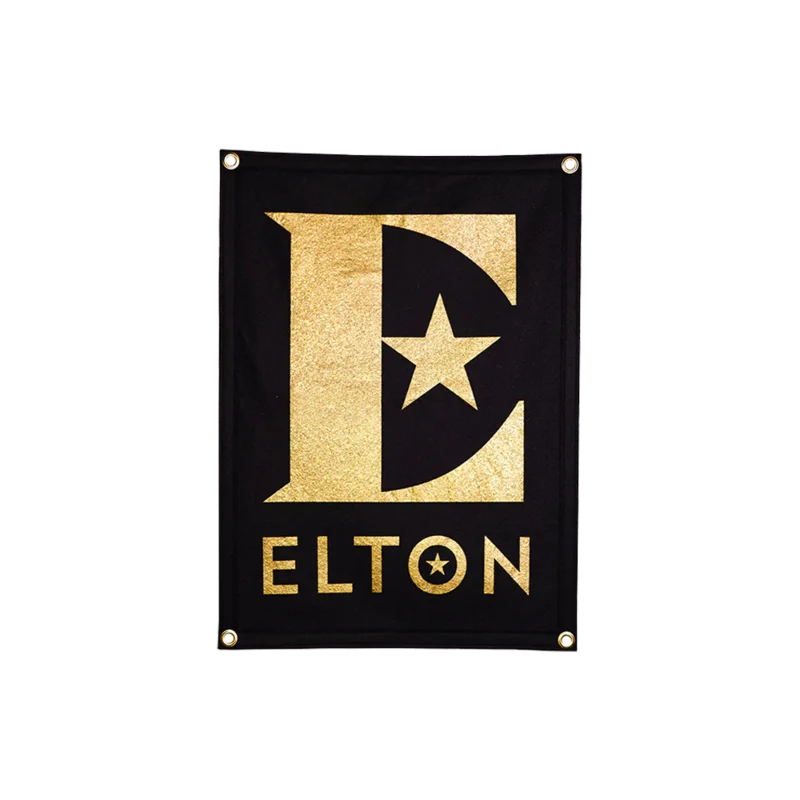 Elton John x Oxford Pennant - Star Logo Camp Flag