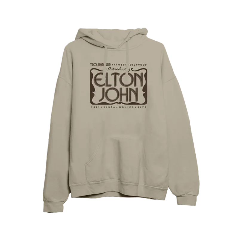 Elton Troubadour Live Event Flier Hoodie