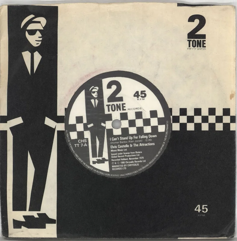 Elvis Costello I Can't Stand Up For Falling Down - EX UK 7" vinyl