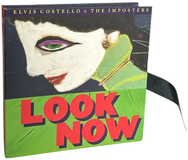 Elvis Costello Look Now - 7" Box Set + Coasters - EX US 7" box set