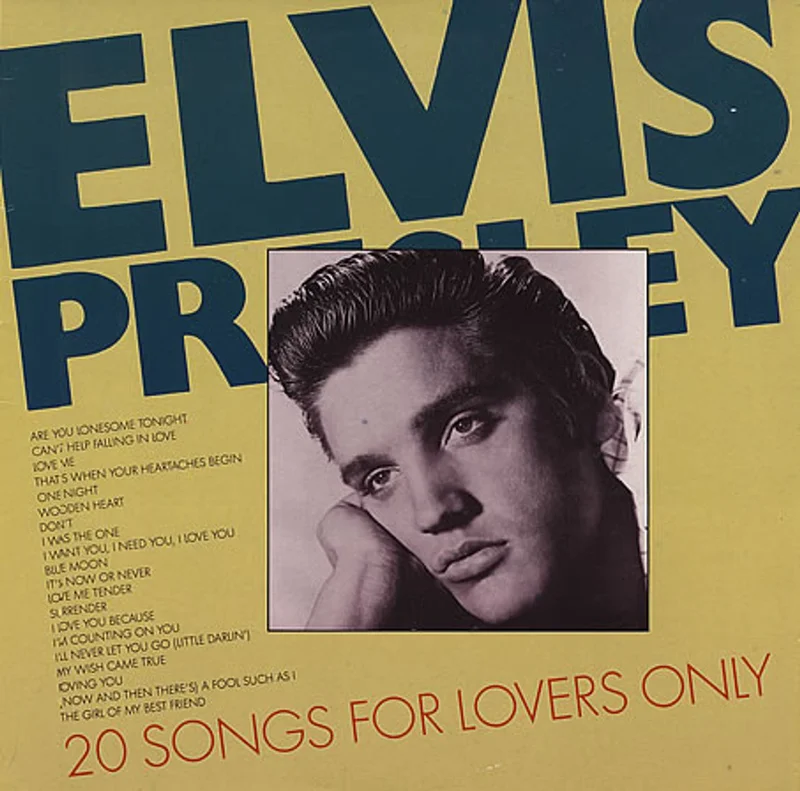 Elvis Presley 20 Songs For Lovers Only Portuguese Vinyl LP