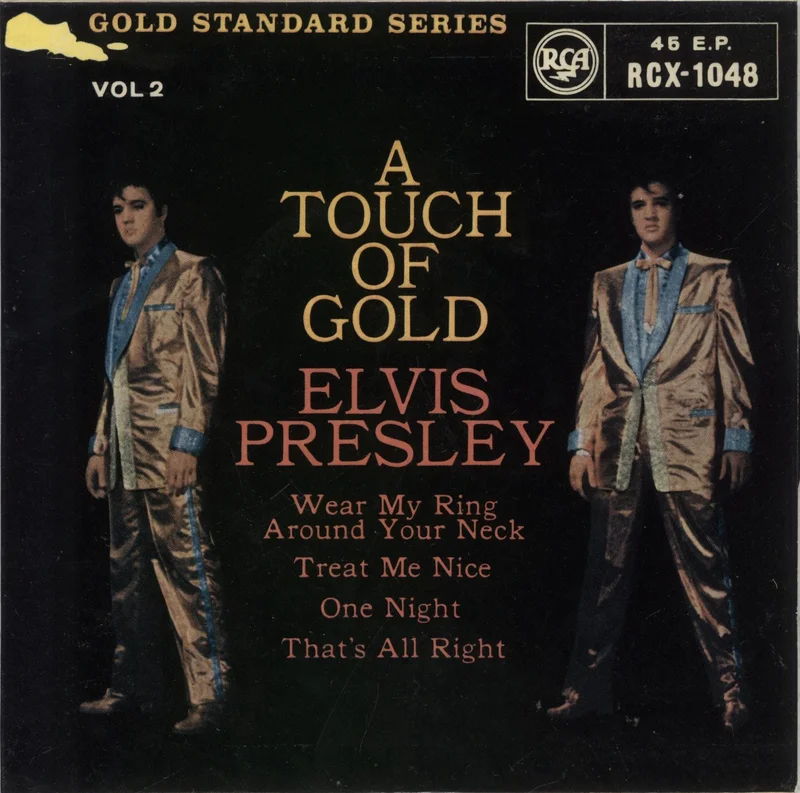 Elvis Presley A Touch Of Gold Vol. 2 - Orange Solid UK 7" vinyl