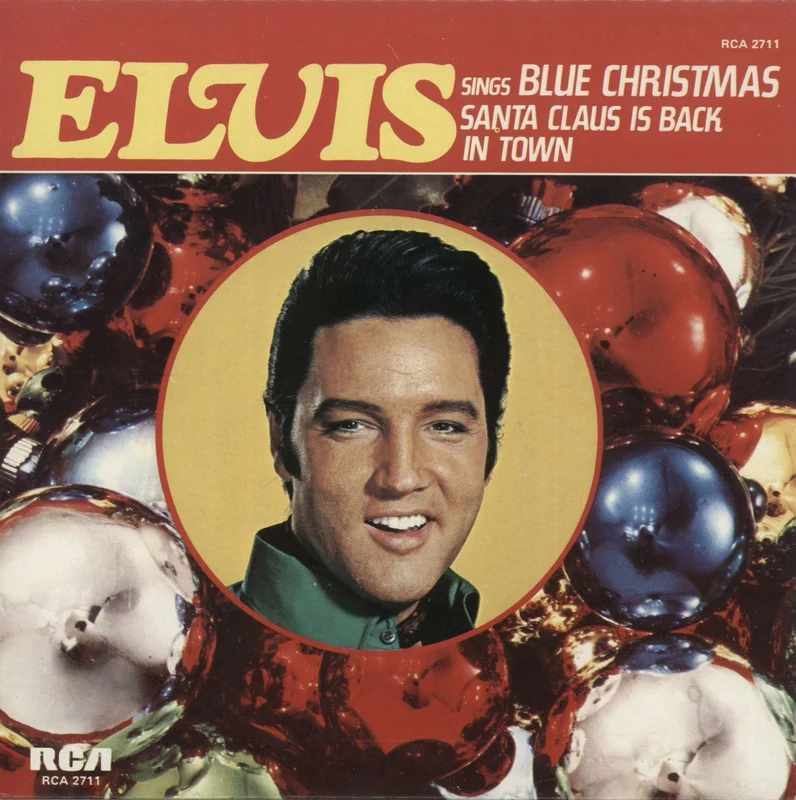 Elvis Presley Blue Christmas Canadian 7" vinyl