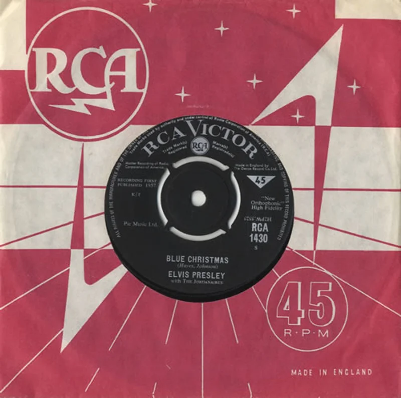 Elvis Presley Blue Christmas UK 7" vinyl