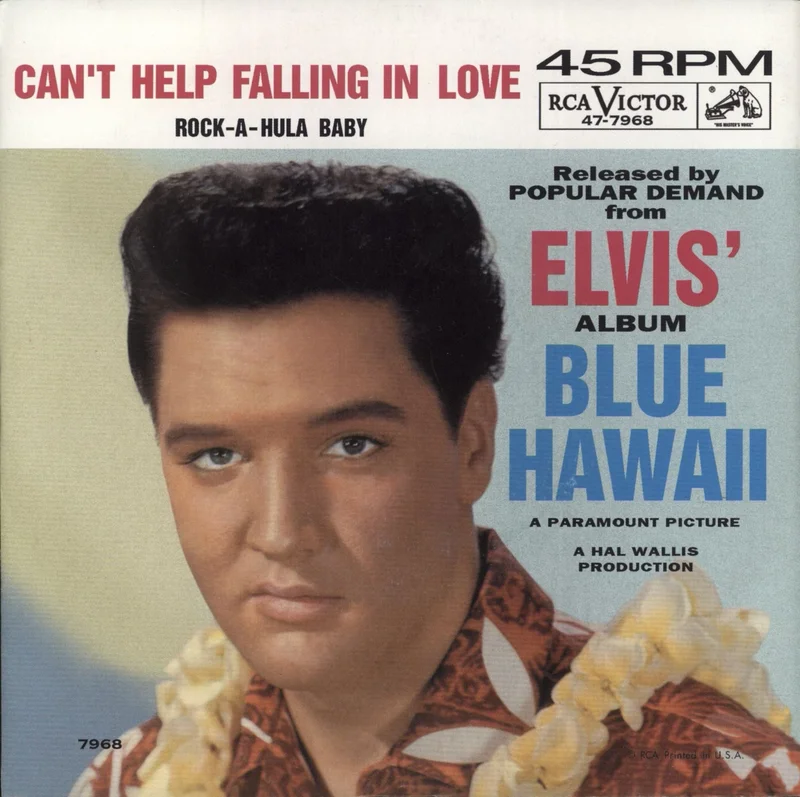 Elvis Presley Can't Help Falling In Love US 7" vinyl