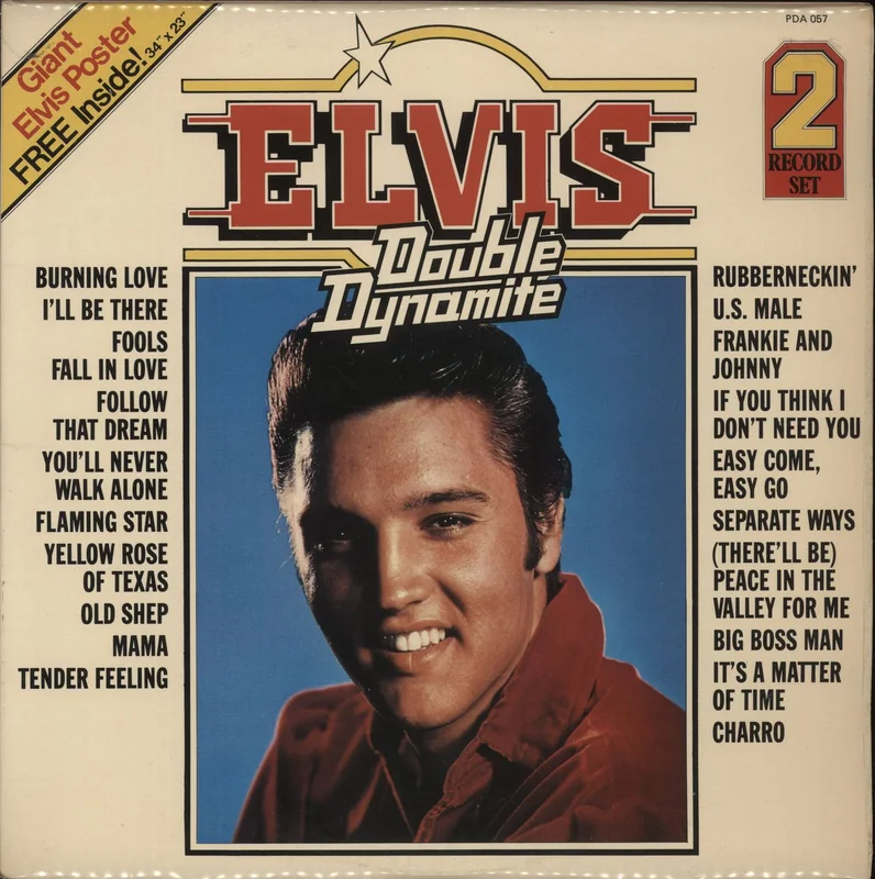 Elvis Presley Double Dynamite UK 2-LP vinyl set