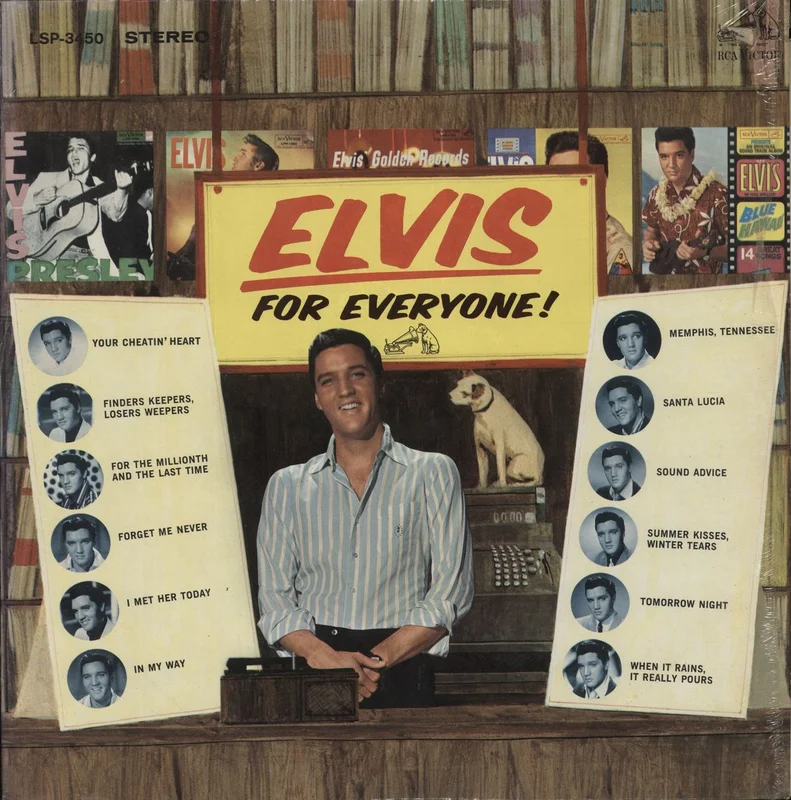 Elvis Presley Elvis For Everyone! - Shrink US Vinyl LP