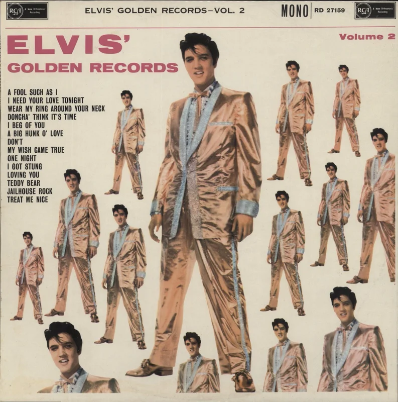 Elvis Presley Elvis' Golden Records Vol. 2 - Red Spot - Front Laminated UK Vinyl LP