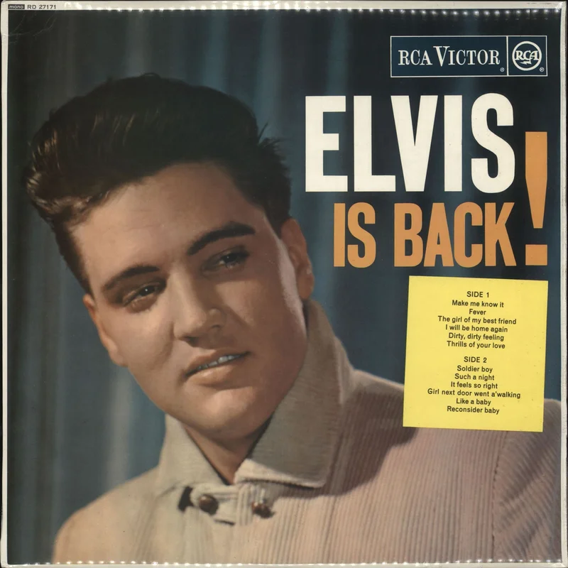 Elvis Presley Elvis Is Back - Red Spot - Single Pocket UK Vinyl LP