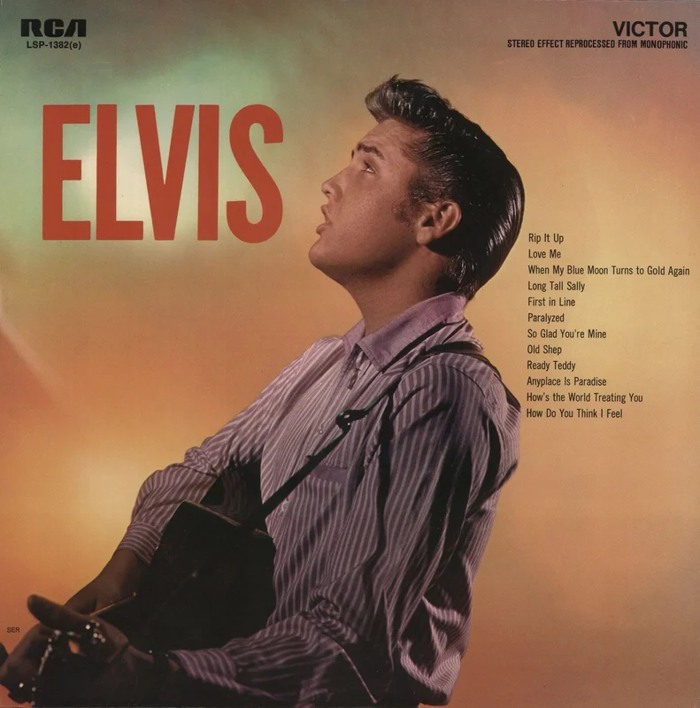 Elvis Presley Elvis - orange label US Vinyl LP